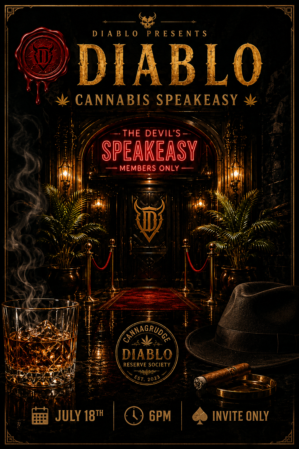 Diablo Speakeasy flyer
